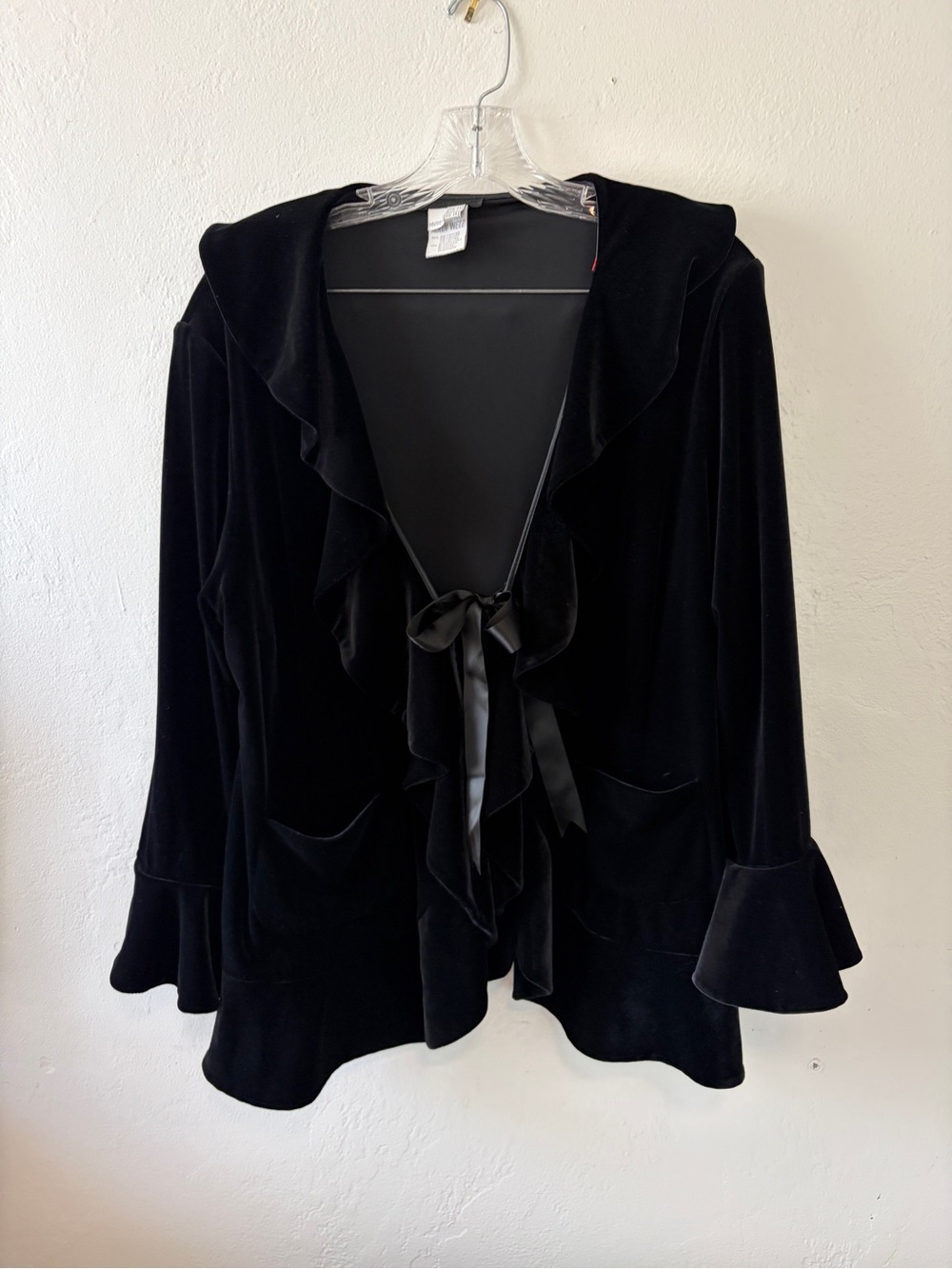 Vintage Alain Weil Black Velvet Jacket